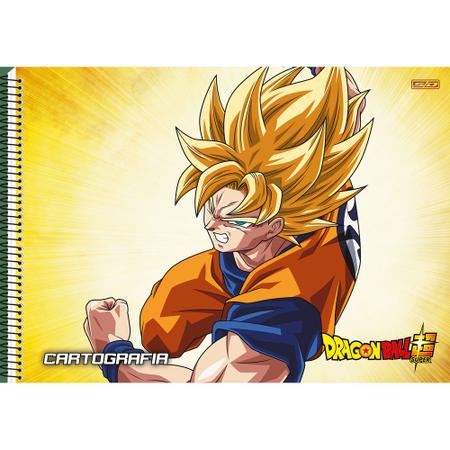 Caderno de Desenho Dragon Ball Saiyajin - 60 Folhas - São Domingos