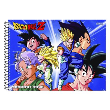 Caderno de Cartografia e Desenho CD 60F Dragon Ball São Domingos