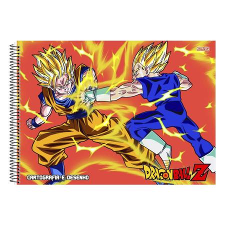 Caderno Dragon Ball Goku E Vegeta Cartografia e Desenho 60F - Macrozão -  Caderno de Desenho - Magazine Luiza