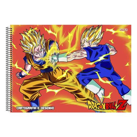 CADERNO DESENHO CD DRAGON BALL 60F