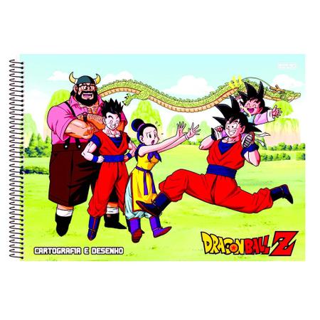 Caderno De Desenho E Cartografia Dragon Ball 60F Sd