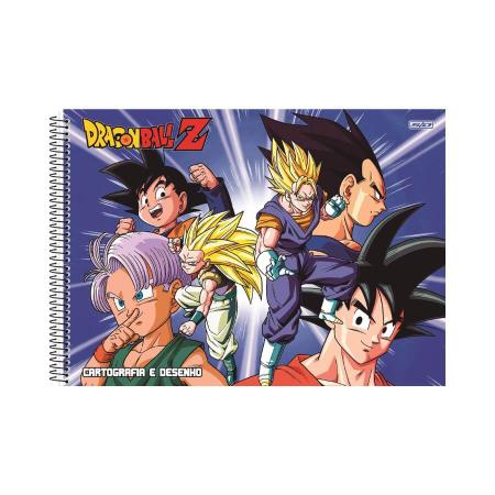 Caderno Dragon Ball Super de Desenho e Cartografia 96 Folhas em