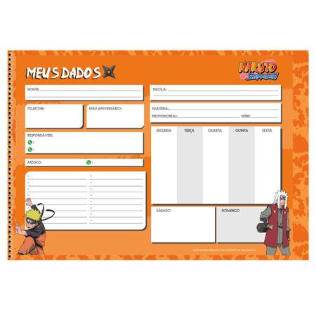 Caderno De Desenho Naruto 60 Folhas Cartografia Shippuden - Tem Tem Digital  - Brinquedos e Papelaria, aqui tem!
