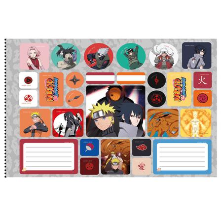 Caderno Naruto Shippuden Desenho e Cartografia Naruto Sasuke - Caderno de  Cartografia - Magazine Luiza