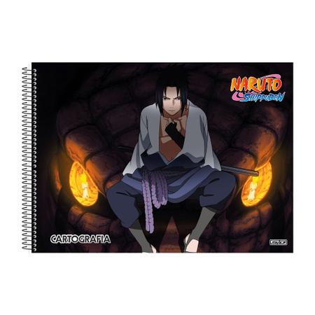 Caderno De Desenho E Cartografia Naruto 60F Sd