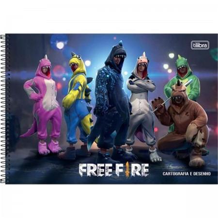 Caderno Espiral Pequeno Free Fire 80F 322482 Tilibra