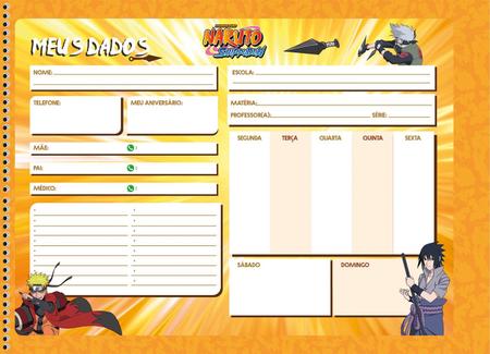 Caderno de Desenho Naruto Shippuden Animes 60 Folhas - São Domingos -  Caderno de Desenho - Magazine Luiza