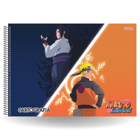 Caderno De Desenho Naruto Shippuden 60f Sd Sortido - Papelaria Capital