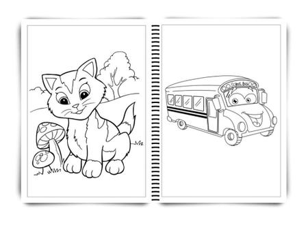 Caderno de Desenho Para Colorir Infantil 1uni - Impressões Papaleguas -  Caderno de Desenho - Magazine Luiza