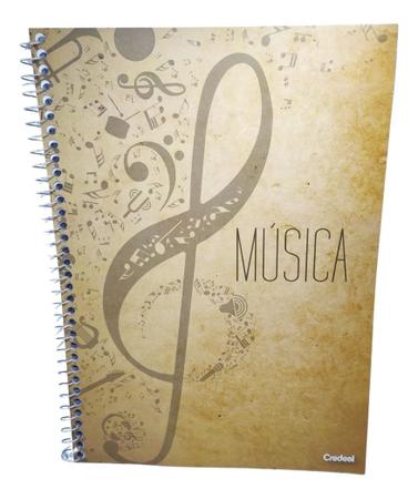 Imagem de Caderno De Musica 50 Paginas Universitário Com Pauta