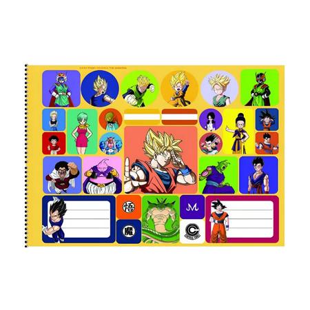 Caderno de Desenho Dragon Ball Saiyajin - 60 Folhas - São Domingos - Casa  Joka