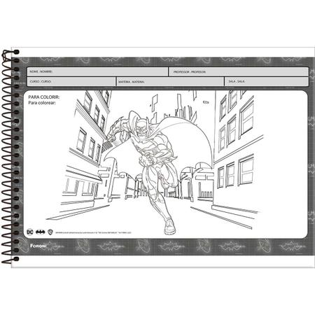 Imagem de Caderno desenho e cartografia 80 fls capa dura Batman Foroni