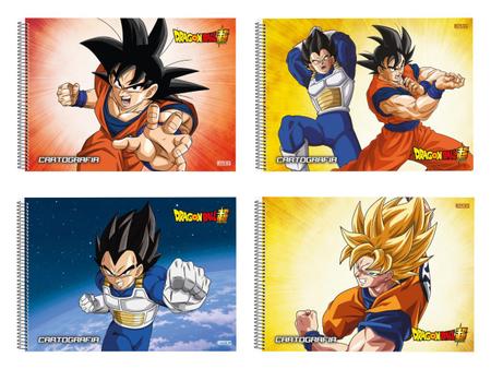 Caderno Desenho UNIV Capa Dura Dragon BALL Z 60F PCT.C/05 - SD Inovacoes -  Caderno de Desenho - Magazine Luiza