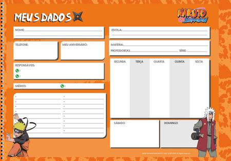 Caderno De Desenho Naruto Shippuden 60f Sd Sortido - Papelaria Capital