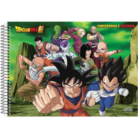 Caderno Desenho Univ Capa Dura Dragon Ball 60f C/ades