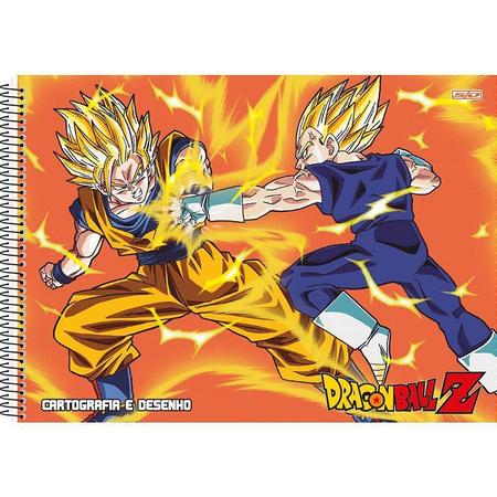 Caderno Desenho UNIV Capa Dura Dragon BALL Z 60F PCT.C/05 - SD Inovacoes -  Caderno de Desenho - Magazine Luiza