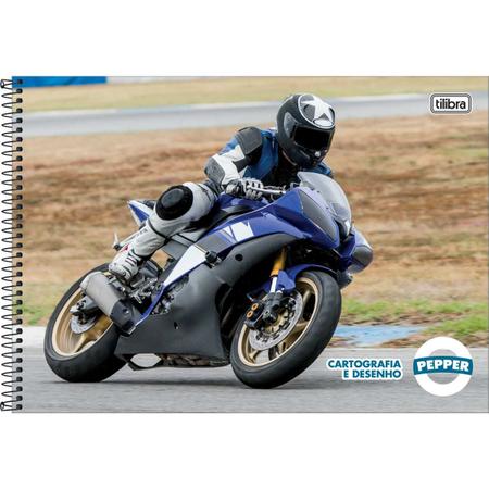 Caderno de Cartografia e Desenho Espiral Capa Dura X-Racing 80