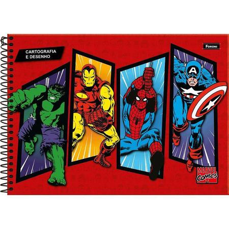 Imagem de Caderno Desenho UNIV Capa Dura Marvel Comics 80F PCT.C/05