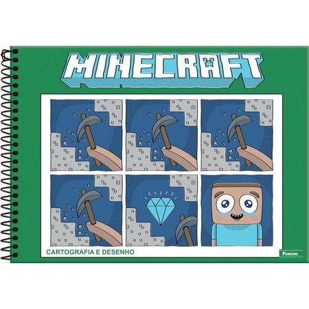Caderno de Cartografia e Desenho - Minecraft - Foroni - Caderno de  Cartografia - Magazine Luiza