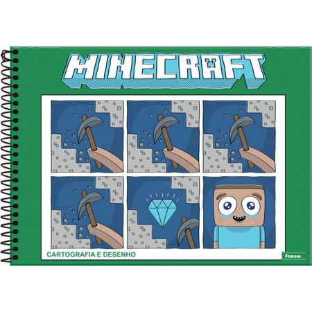 Caderno Cartografia e Desenho Minecraft - Foroni