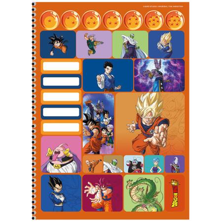 Caderno Dragon Ball Saiyajin - 80 Folhas - São Domingos - Casa Joka