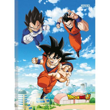 Kit 5 Cadernos Dragon Ball Super Brochurão Dbz 96 Folhas em