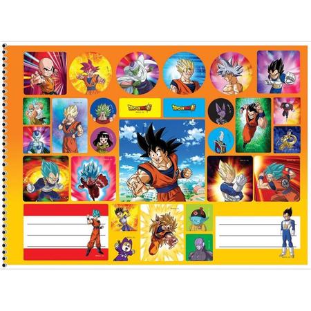 Caderno De Desenho Dragon Ball Super C/4 60 Fls Cartografia - São Domingos  - Caderno de Cartografia - Magazine Luiza