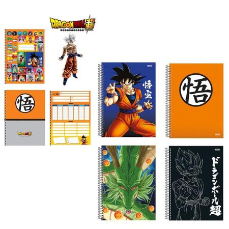 Caderno Dragon Ball Saiyajin - 80 Folhas - São Domingos - Casa Joka