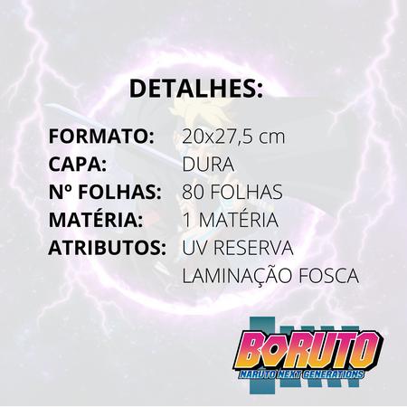 Caderno Boruto Filho do Naruto 1 Matéria Grande C/Adesivo - Tem