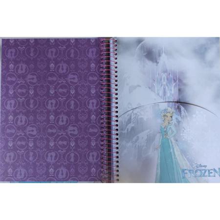 Imagem de Caderno Escolar Universitário Espiral Com 200 Folhas Frozen