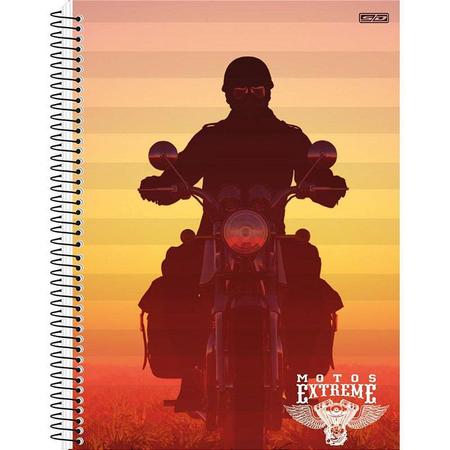 Caderno Espiral Moto fora-de-estrada/desenho animado