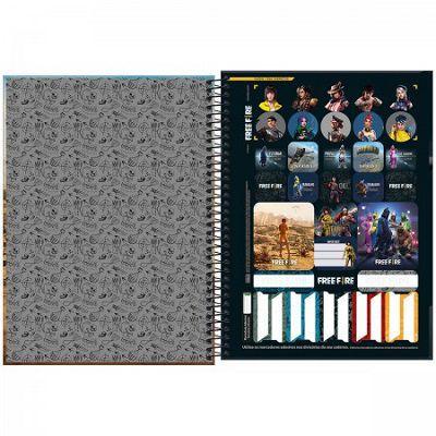 Caderno Espiral Pequeno Free Fire 80F 322482 Tilibra