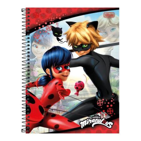 Caderno Cartografia E Desenho Espiral Miraculous Cat Noir 80 em Promoção na  Americanas