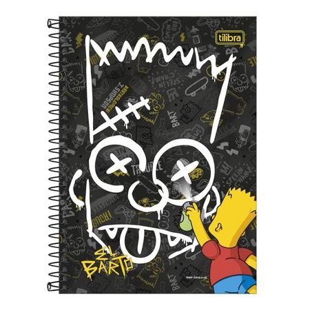 Cadreno de desenho bart simpsons extra, extra