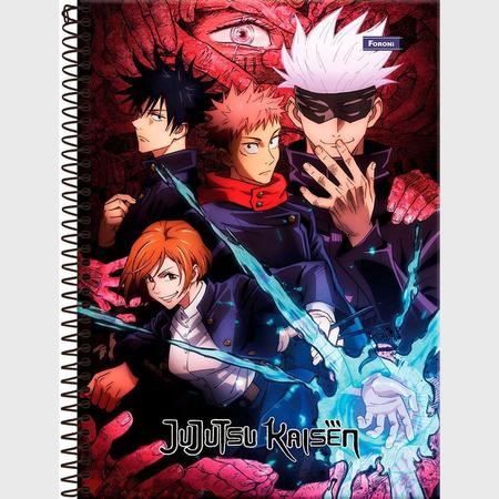 Imagem de Caderno Espiral Universitario Jujutsu Kaisen 80Fls Sortido - Foroni