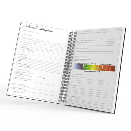 Anamnese Fisioterapia - Caderno - Bloco - Evolução - 100 fls - A4