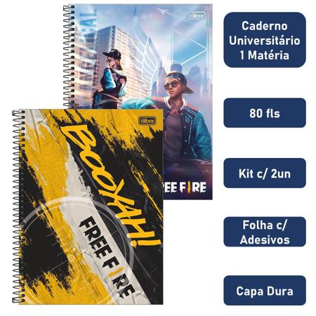 Adesivo Caderno Free Fire