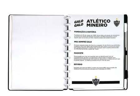 Caderno do Atlético Mineiro Preto – Caderno Inteligente ®