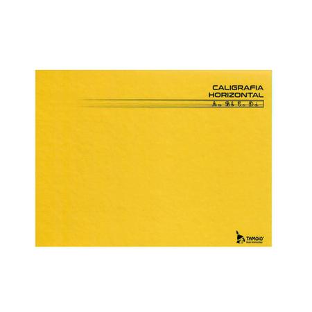 Imagem de Caderno Pedagógico C.D. Brochura Caligrafia Horizontal Amarelo 96Fls - Tamoio