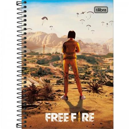 Caderno pequeno espiral capa dura tilibra 1/4 free fire - 80 folhas -  Caderno - Magazine Luiza