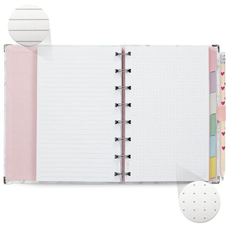CADERNO Recarregável SYSTEMFLEX PINK STONE MARMORIZADO MAXI 12,5x20 - Ótima Imagem de CADERNO Recarregável SYSTEMFLEX PINK STONE MARMORIZADO MAXI 12,5x20