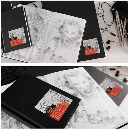 Caderno de Desenho Canson Art Book One 100g A6 100 Páginas