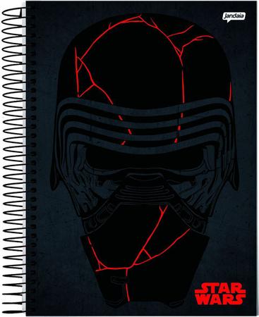 Caderno Star Wars - Personagens - 1 Matéria - Jandaia - Caderno
