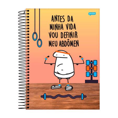 Imagem de Caderno Univ. 10 Matérias 160fls Flork Academia Jandaia