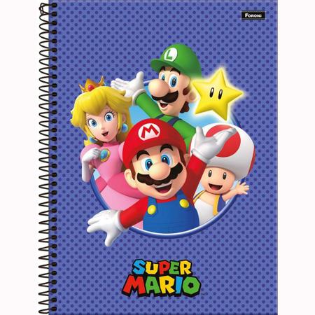 Imagem de Caderno Univ. 10 Matérias 160Fls Super Mario Capa 4 - Foroni