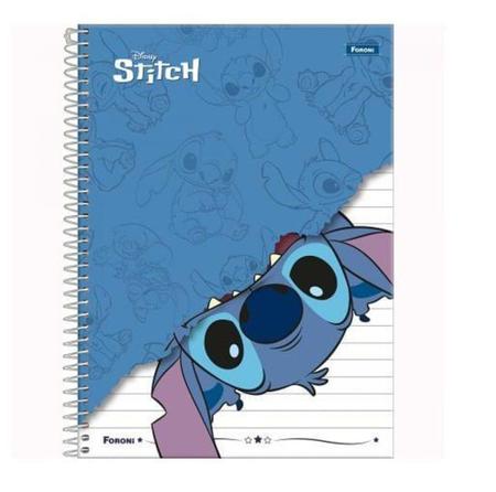 Imagem de Caderno Universitário 1 Matéria 80 Folhas Stitch Disney Foroni - LC