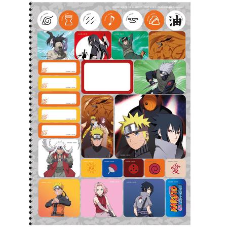 Caderno Universitario 15 Materias Naruto C/240 Fls - SD - São