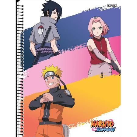 Caderno Universitário 15 Matérias 240 Fls – Naruto – Papelaria Giga