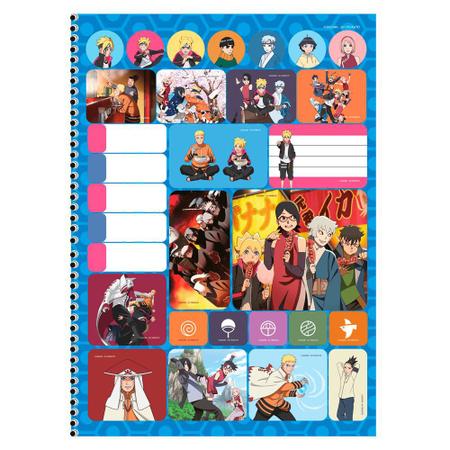 CADERNO UNIV. 1X1 C.D BORUTO 80FLS - SAO DOMINGOS