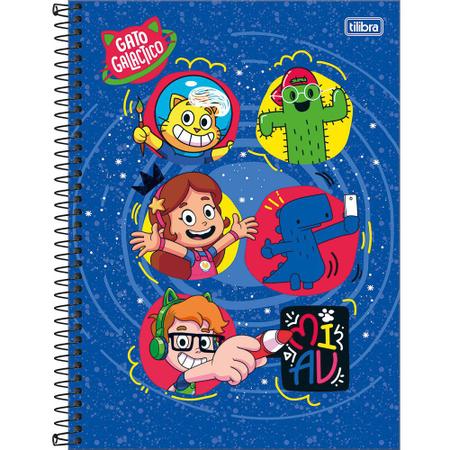 Caderno de Desenho Gato Galáctico 80Fls Tilibra, Livraria Anchieta